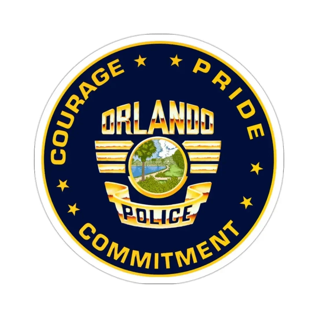 Orlando Police Department STICKER Vinyl Die-Cut Decal - The Sticker Space