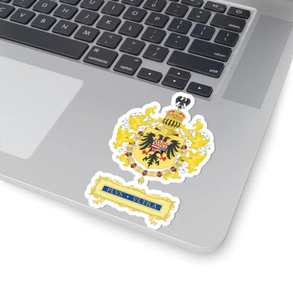 Ornamented Coat of Arms of Charles I of Spain Charles V as Holy Roman Emperor 1530-1556 (Spain) (Coat of Arms) STICKER Vinyl Kiss-Cut Decal - The Sticker Space