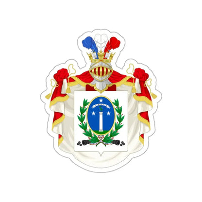 Ornamented Coat of Arms of Chile (1819-1834) Cerro Castillo Version STICKER Vinyl Die-Cut Decal 2 Inch - The Sticker Space
