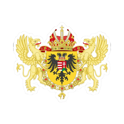 Ornamented Coat of Arms of Joseph I Holy Roman Emperor (Germany) (Coat of Arms) STICKER Vinyl Kiss-Cut Decal 2 Inch White - The Sticker Space