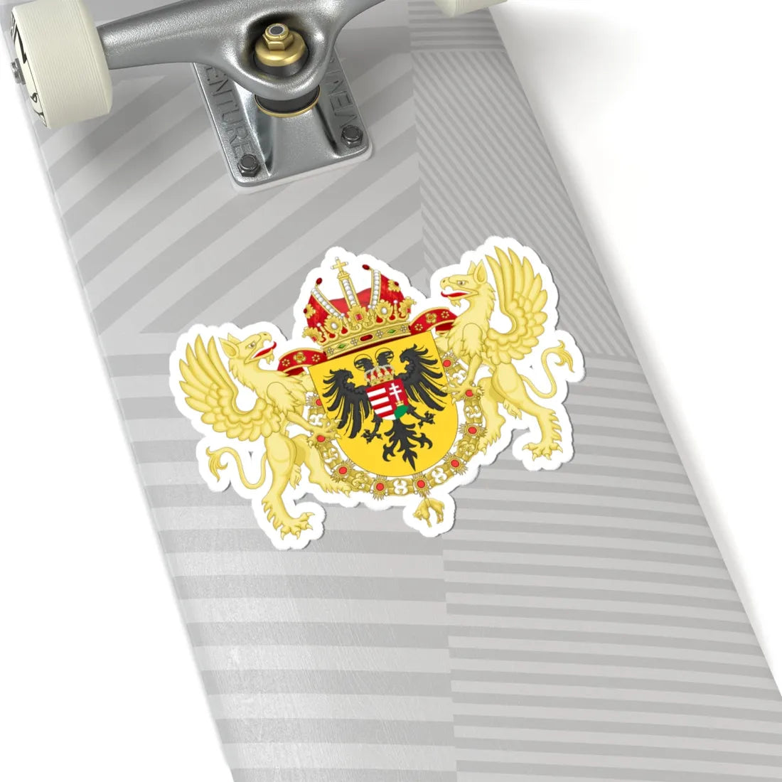 Ornamented Coat of Arms of Joseph I Holy Roman Emperor (Germany) (Coat of Arms) STICKER Vinyl Kiss-Cut Decal - The Sticker Space