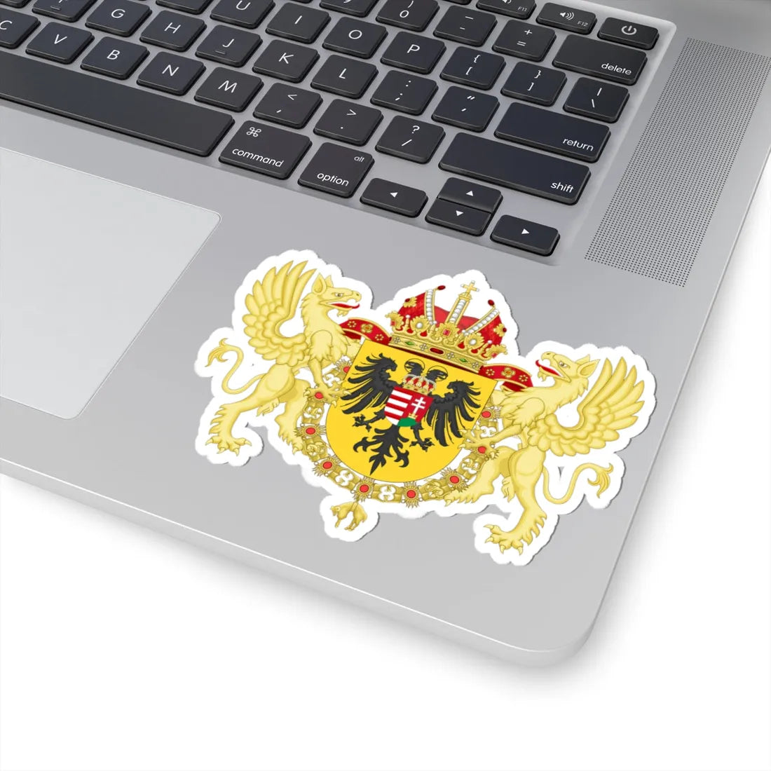 Ornamented Coat of Arms of Joseph I Holy Roman Emperor (Germany) (Coat of Arms) STICKER Vinyl Kiss-Cut Decal - The Sticker Space
