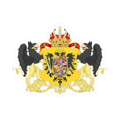 Ornamented Coat of Arms of Joseph II Holy Roman Emperor (Germany) (Coat of Arms) STICKER Vinyl Kiss-Cut Decal 2 Inch White - The Sticker Space