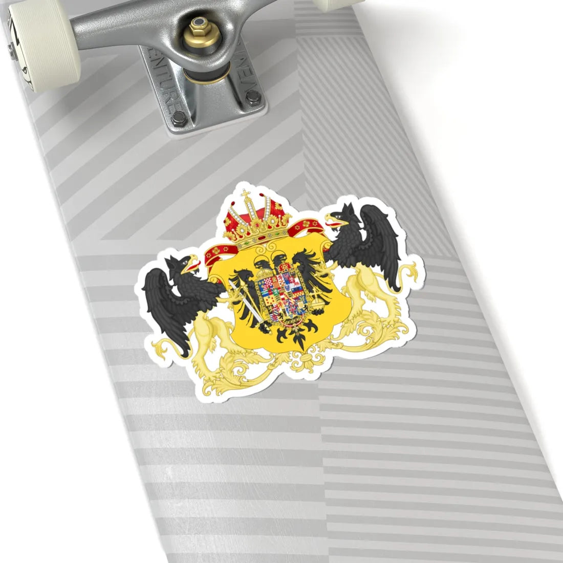 Ornamented Coat of Arms of Joseph II Holy Roman Emperor (Germany) (Coat of Arms) STICKER Vinyl Kiss-Cut Decal - The Sticker Space