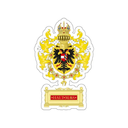 Ornamented Coat of Arms of Maximilian I, Holy Roman Emperor STICKER Vinyl Die-Cut Decal 3 Inch - The Sticker Space