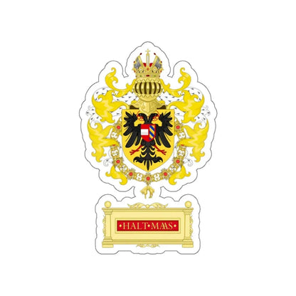 Ornamented Coat of Arms of Maximilian I, Holy Roman Emperor STICKER Vinyl Die-Cut Decal 5 Inch - The Sticker Space