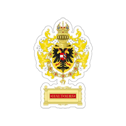 Ornamented Coat of Arms of Maximilian I, Holy Roman Emperor STICKER Vinyl Die-Cut Decal - The Sticker Space