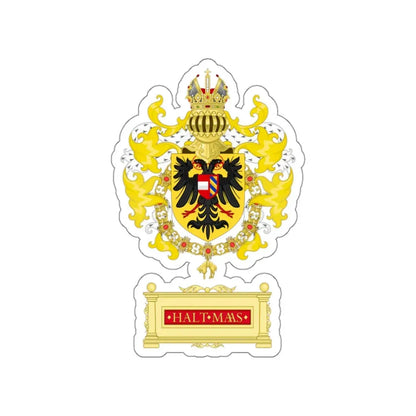 Ornamented Coat of Arms of Maximilian I, Holy Roman Emperor STICKER Vinyl Die-Cut Decal - The Sticker Space