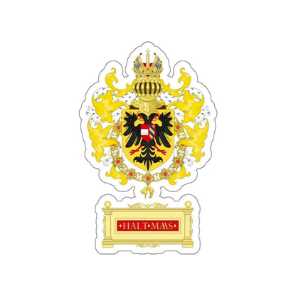 Ornamented Coat of Arms of Maximilian I, Holy Roman Emperor STICKER Vinyl Die-Cut Decal - The Sticker Space