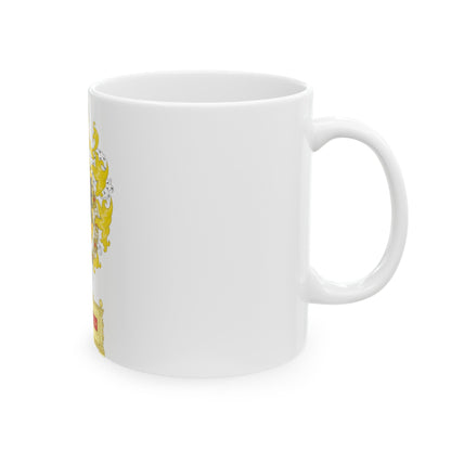 Ornamented Coat of Arms of Maximilian I, Holy Roman Emperor - White Coffee Mug-The Sticker Space