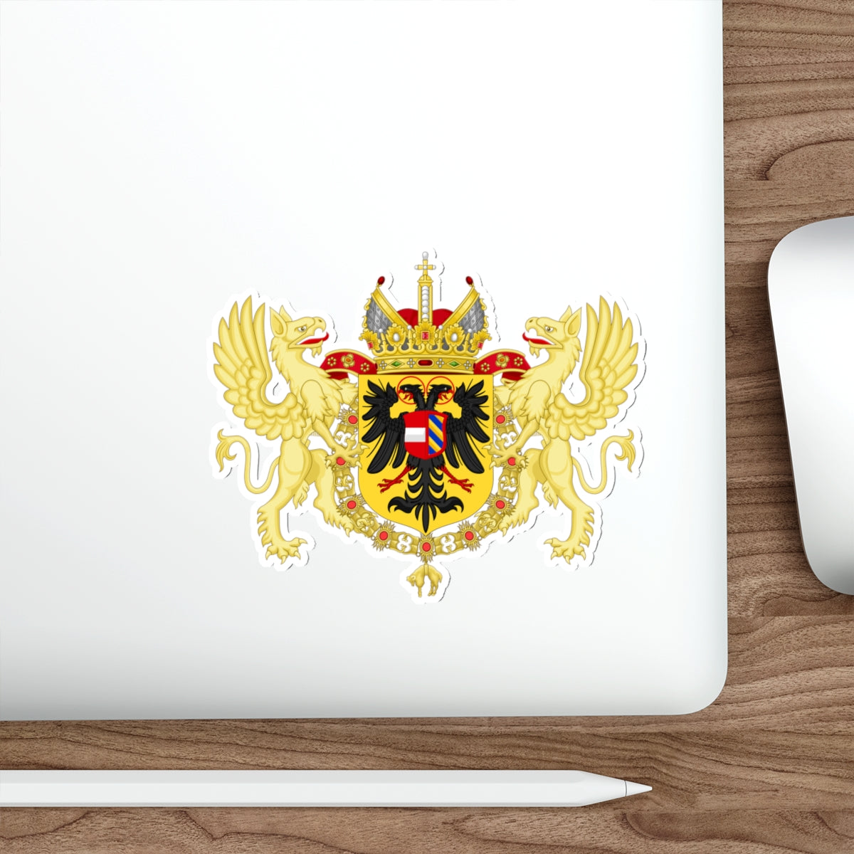 Ornamented Coat of Arms of Maximilian II, Holy Roman Emperor STICKER Vinyl Die-Cut Decal-The Sticker Space