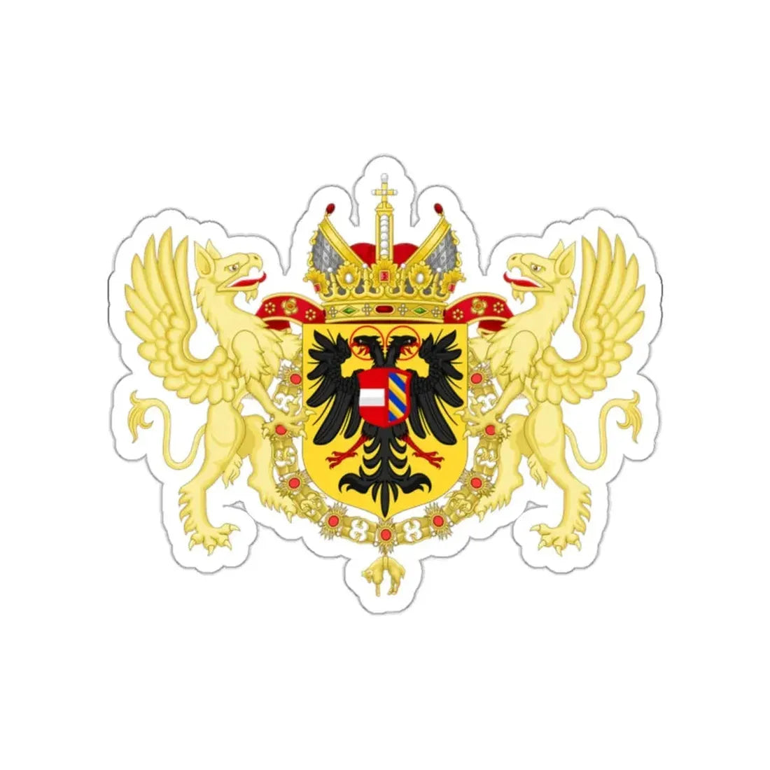 Ornamented Coat of Arms of Maximilian II, Holy Roman Emperor STICKER Vinyl Die-Cut Decal 2 Inch - The Sticker Space