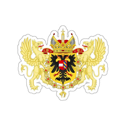 Ornamented Coat of Arms of Maximilian II, Holy Roman Emperor STICKER Vinyl Die-Cut Decal 5 Inch - The Sticker Space