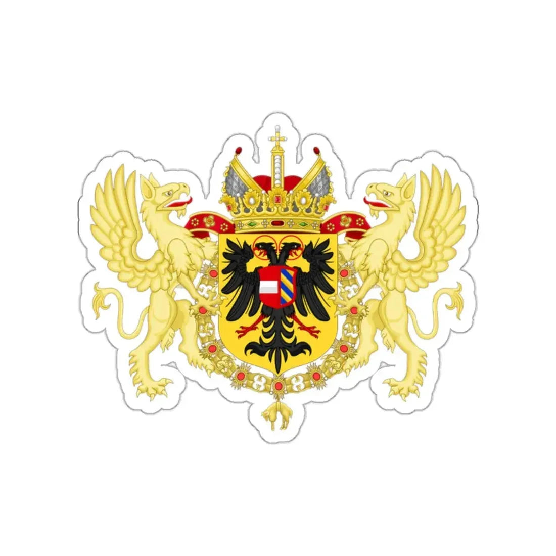 Ornamented Coat of Arms of Maximilian II, Holy Roman Emperor STICKER Vinyl Die-Cut Decal - The Sticker Space