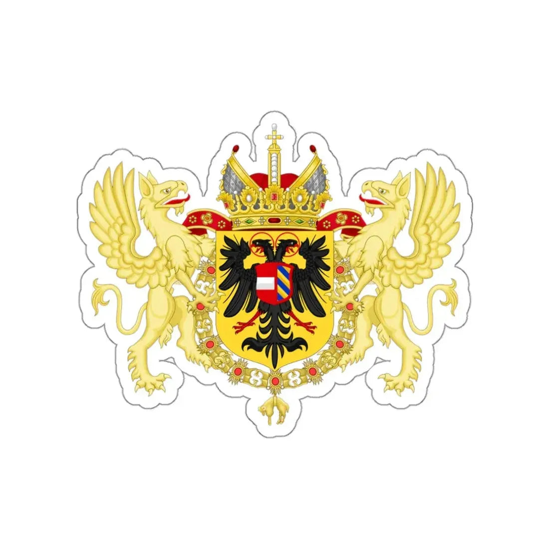 Ornamented Coat of Arms of Maximilian II, Holy Roman Emperor STICKER Vinyl Die-Cut Decal - The Sticker Space