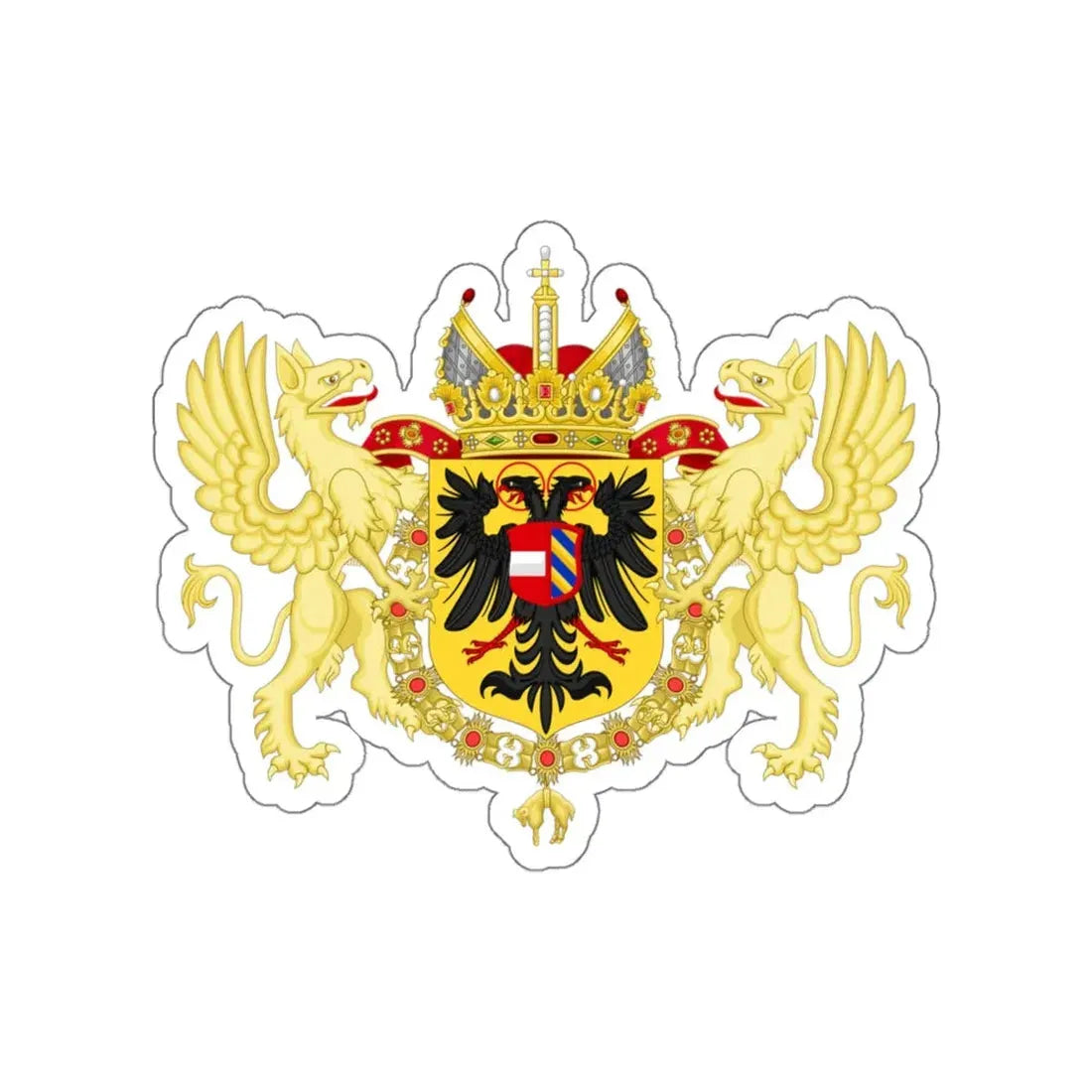 Ornamented Coat of Arms of Maximilian II, Holy Roman Emperor STICKER Vinyl Die-Cut Decal - The Sticker Space