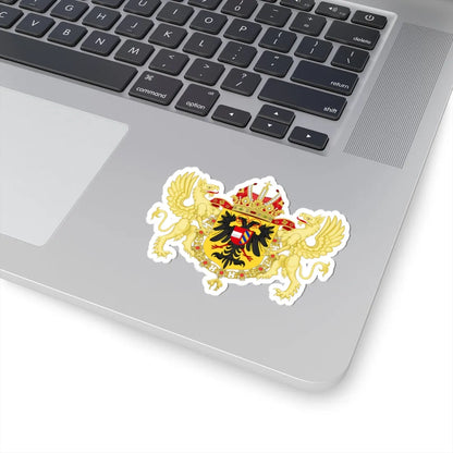 Ornamented Coat of Arms of Rudolf II Matthias and Ferdinand II Holy Roman Emperors (Austria) (Coat of Arms) STICKER Vinyl Kiss-Cut Decal - The Sticker Space