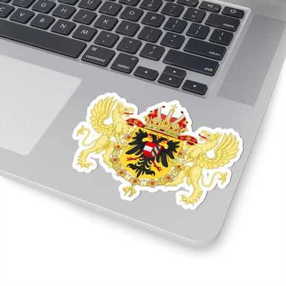Ornamented Coat of Arms of Rudolf II Matthias and Ferdinand II Holy Roman Emperors (Austria) (Coat of Arms) STICKER Vinyl Kiss-Cut Decal - The Sticker Space