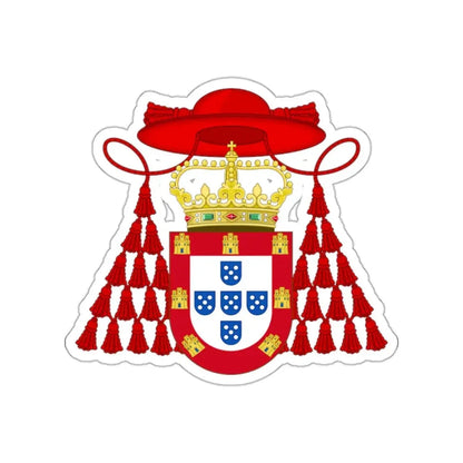 Ornamented Royal Coat of Arms of Cardinal Henry I of Portugal STICKER Vinyl Die-Cut Decal 2 Inch - The Sticker Space