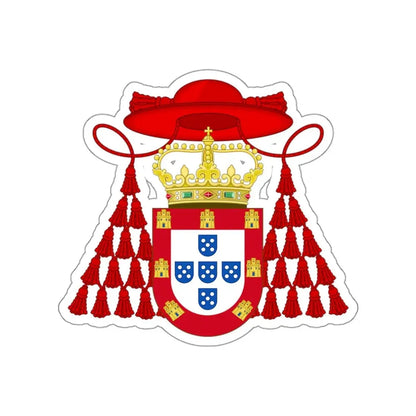 Ornamented Royal Coat of Arms of Cardinal Henry I of Portugal STICKER Vinyl Die-Cut Decal 3 Inch - The Sticker Space