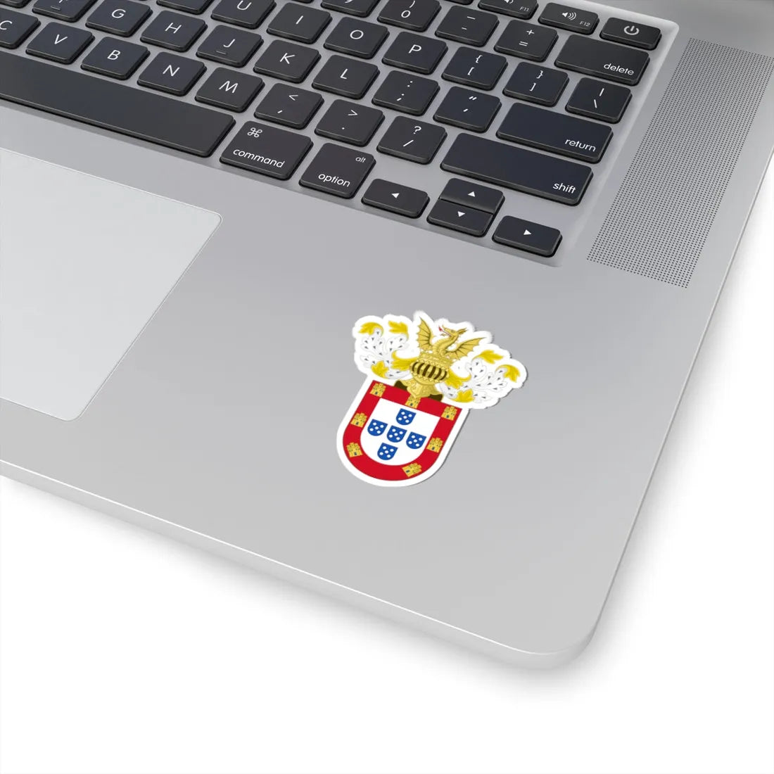 Ornamented Royal Coat of Arms of Portugal Philip I (Portugal) (Coat of Arms) STICKER Vinyl Kiss-Cut Decal - The Sticker Space