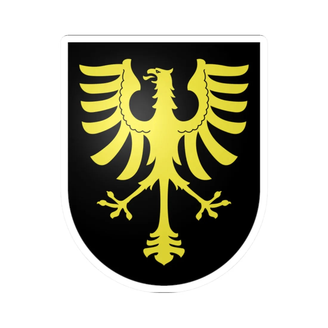 Oron-le-Chatel-coat of arms (Switzerland) (Coat of Arms) STICKER Vinyl Kiss-Cut Decal 2 Inch White - The Sticker Space