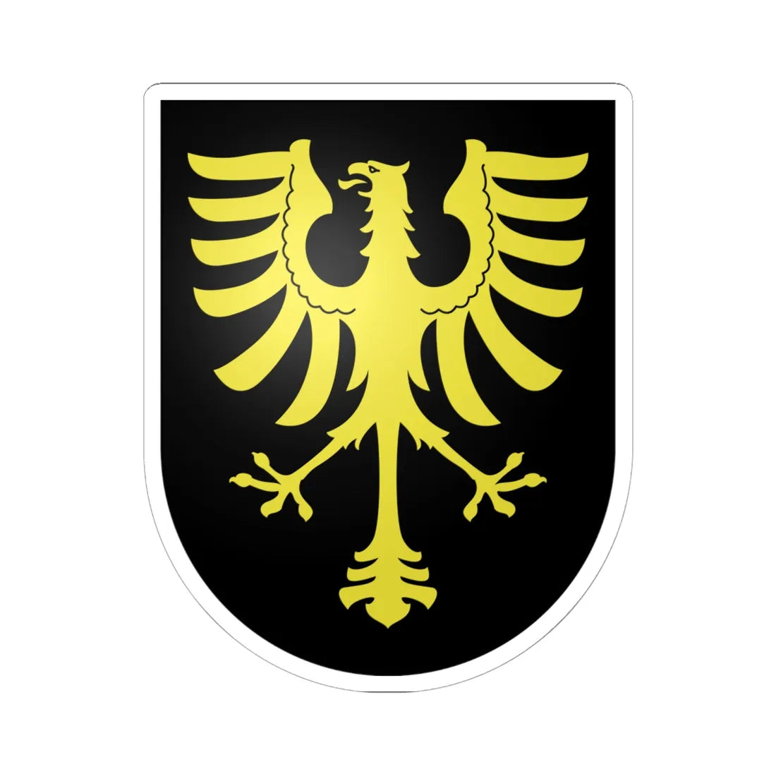 Oron-le-Chatel-coat of arms (Switzerland) (Coat of Arms) STICKER Vinyl Kiss-Cut Decal 6 Inch White - The Sticker Space