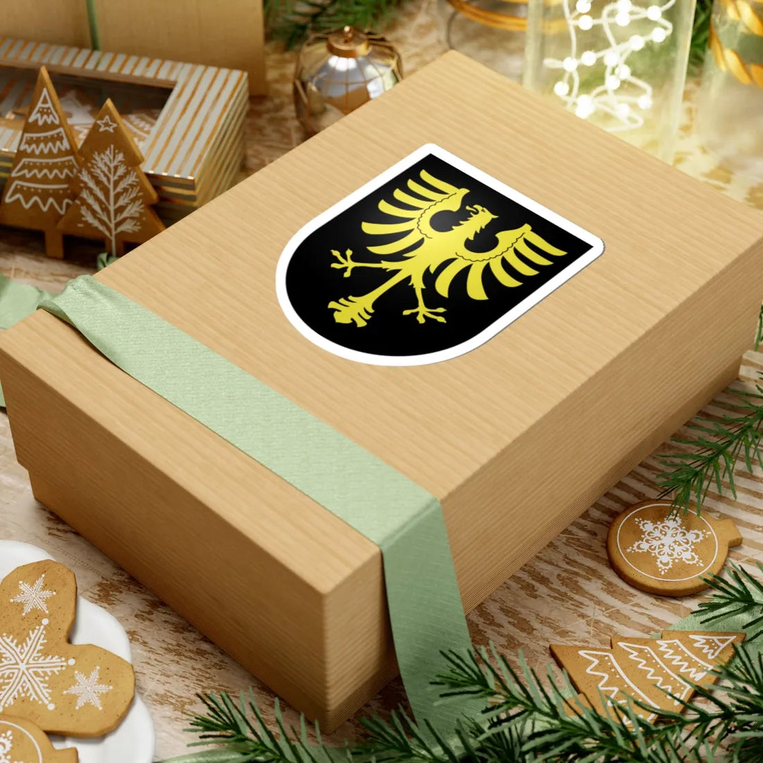 Oron-le-Chatel-coat of arms (Switzerland) (Coat of Arms) STICKER Vinyl Kiss-Cut Decal - The Sticker Space