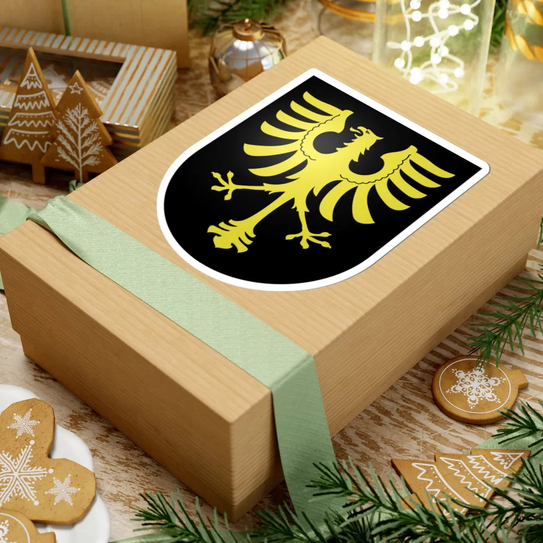 Oron-le-Chatel-coat of arms (Switzerland) (Coat of Arms) STICKER Vinyl Kiss-Cut Decal - The Sticker Space