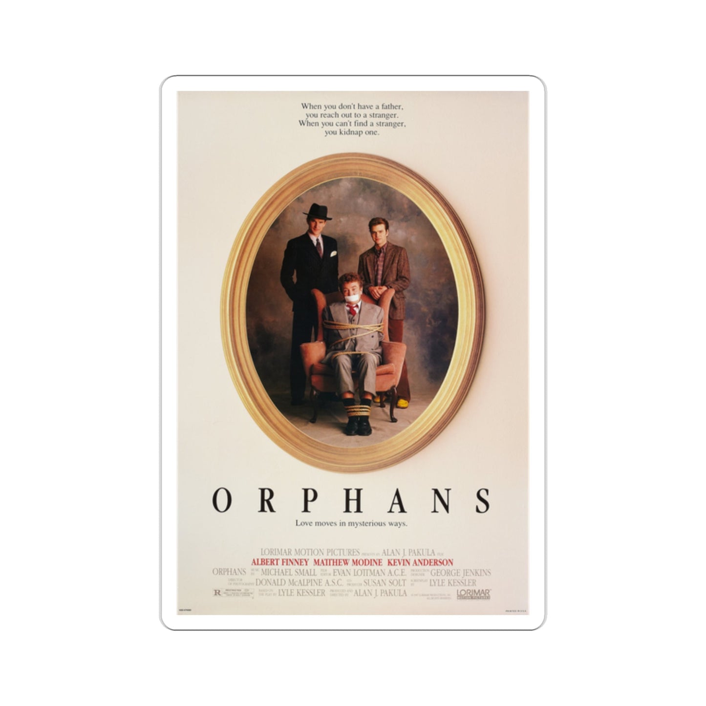 Orphans 1987 Movie Poster STICKER Vinyl Die-Cut Decal-2 Inch-The Sticker Space