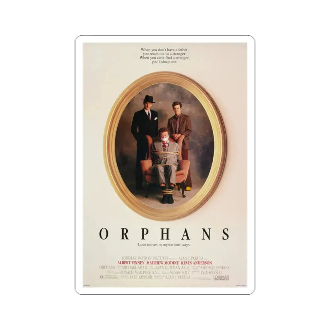 Orphans 1987 Movie Poster STICKER Vinyl Die-Cut Decal 2 Inch - The Sticker Space