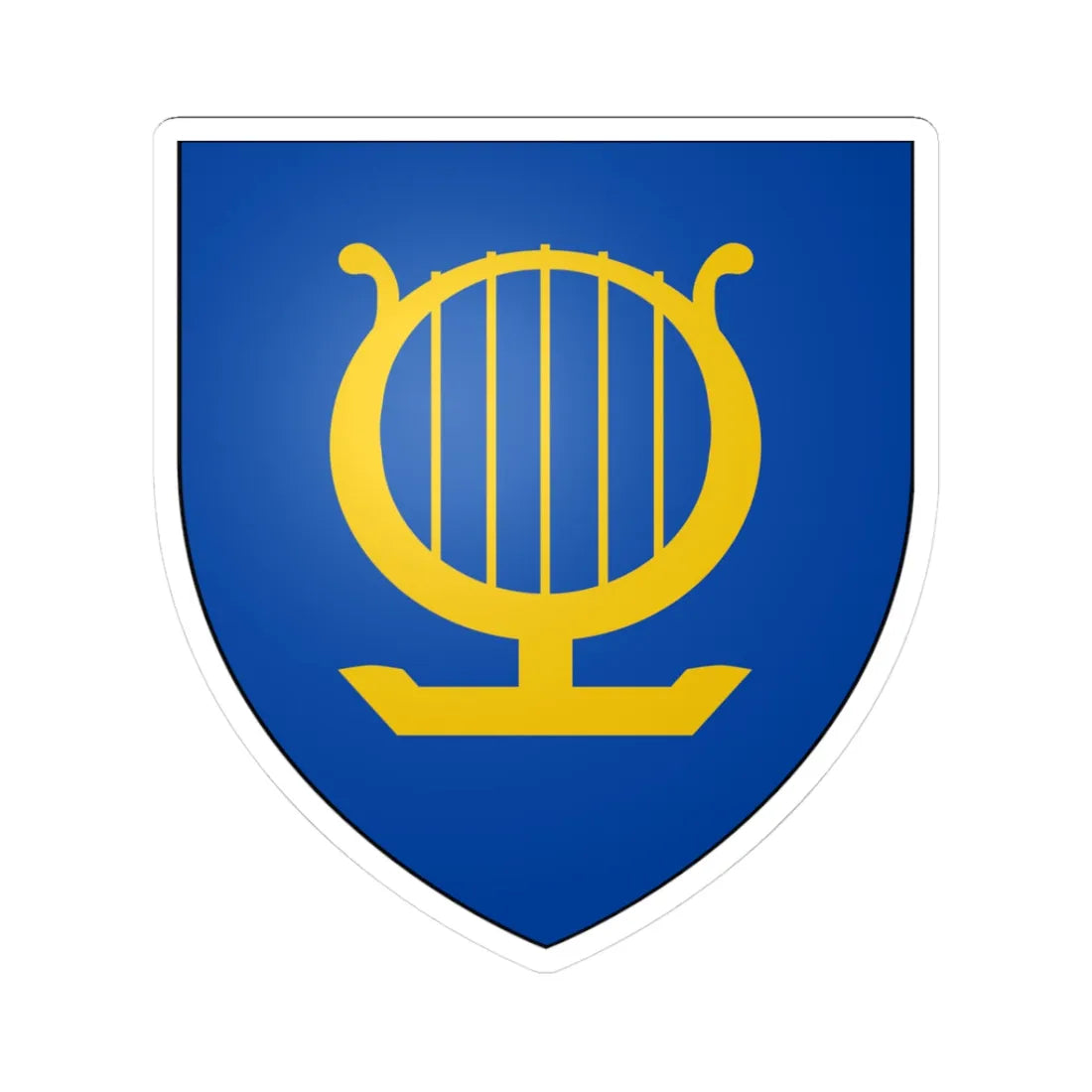 Orpheus Musical Theatre Society Arms (Canada) (Coat of Arms) STICKER Vinyl Kiss-Cut Decal 3 Inch White - The Sticker Space