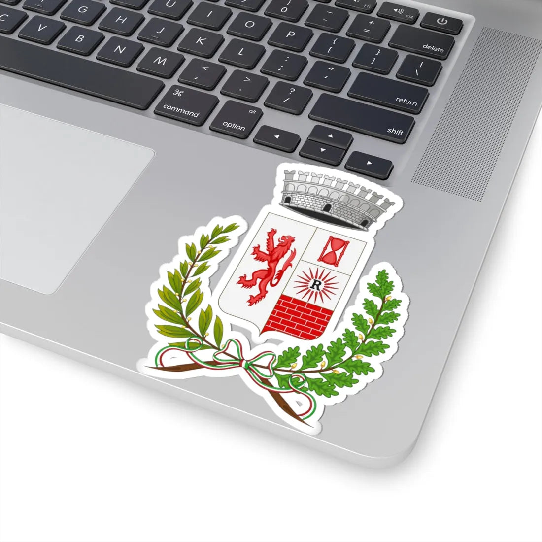 Ortignano Raggiolo-Stemma (Italy) (Coat of Arms) STICKER Vinyl Kiss-Cut Decal - The Sticker Space