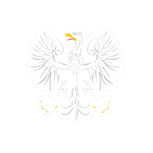 Orzeł PRL (Poland) (Coat of Arms) STICKER Vinyl Kiss-Cut Decal 2 Inch White - The Sticker Space