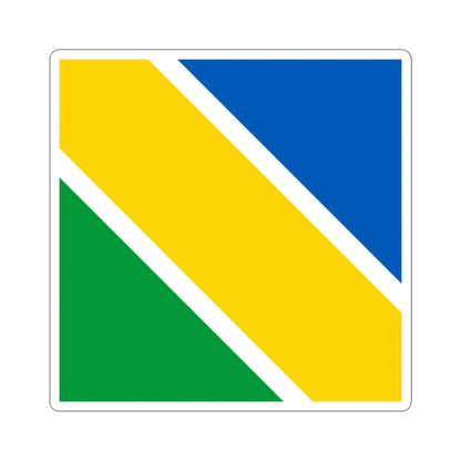 Orzhiv flag (Ukraine) STICKER Vinyl Kiss-Cut Decal 6 Inch White - The Sticker Space