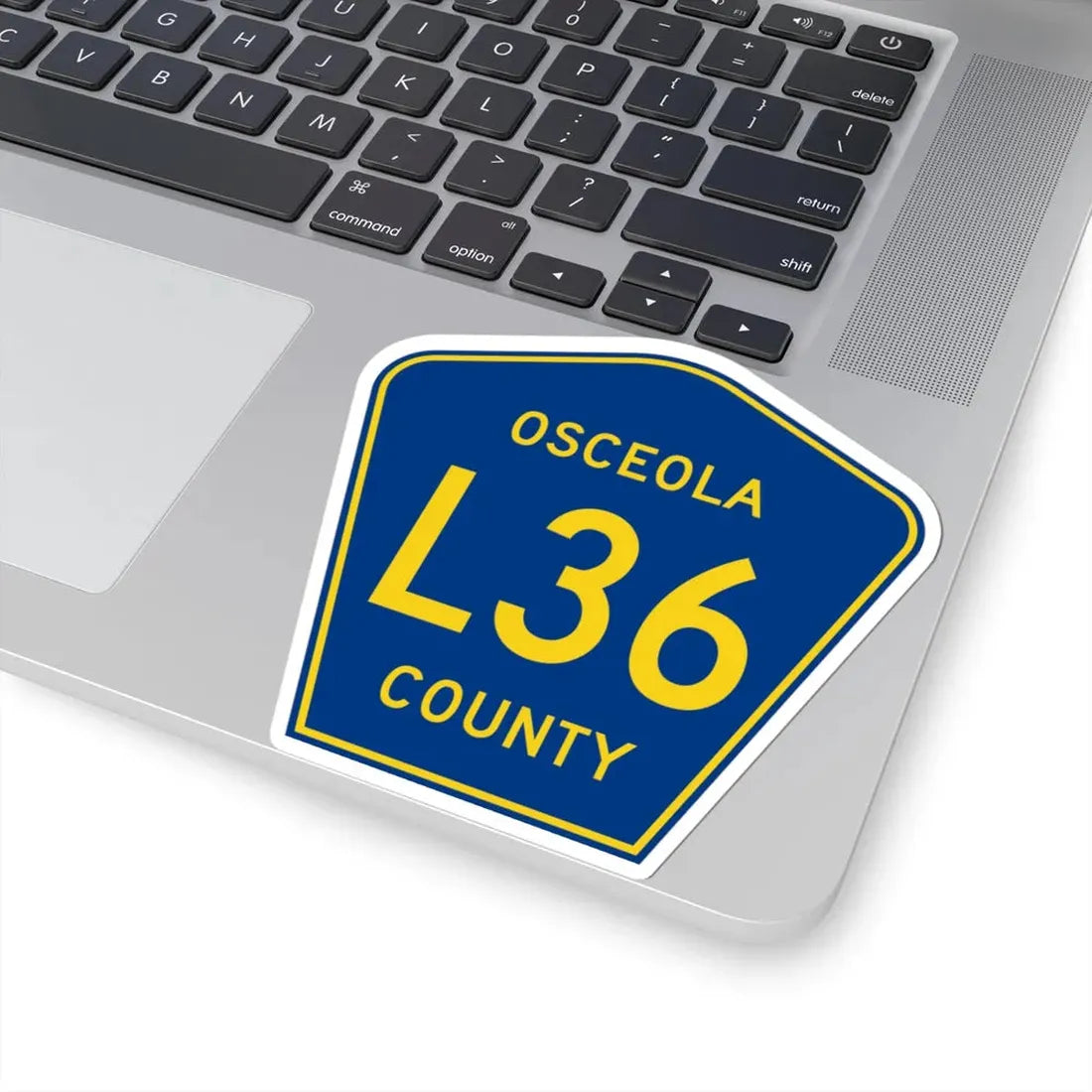 Osceola County Route L36 IA (Iowa) (Road Sign) STICKER Vinyl Kiss-Cut Decal - The Sticker Space