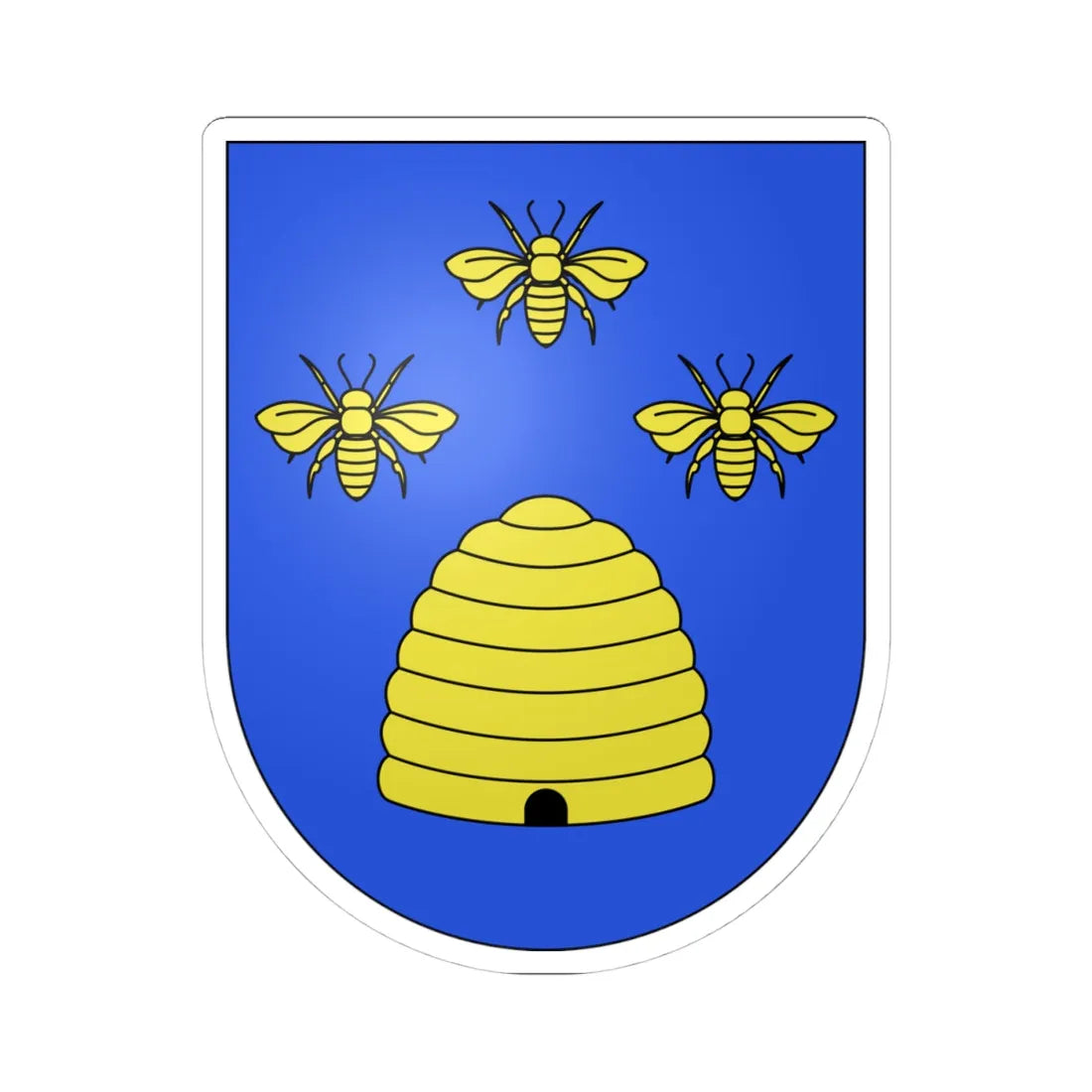 Osco-coat of arms (Switzerland) (Coat of Arms) STICKER Vinyl Kiss-Cut Decal 4 Inch White - The Sticker Space