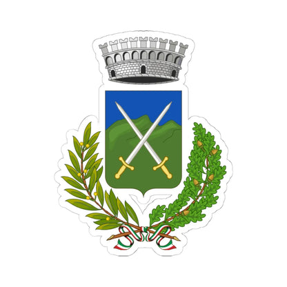 Osiglia-Stemma (Italy) (Coat of Arms) STICKER Vinyl Kiss-Cut Decal 6 Inch White - The Sticker Space