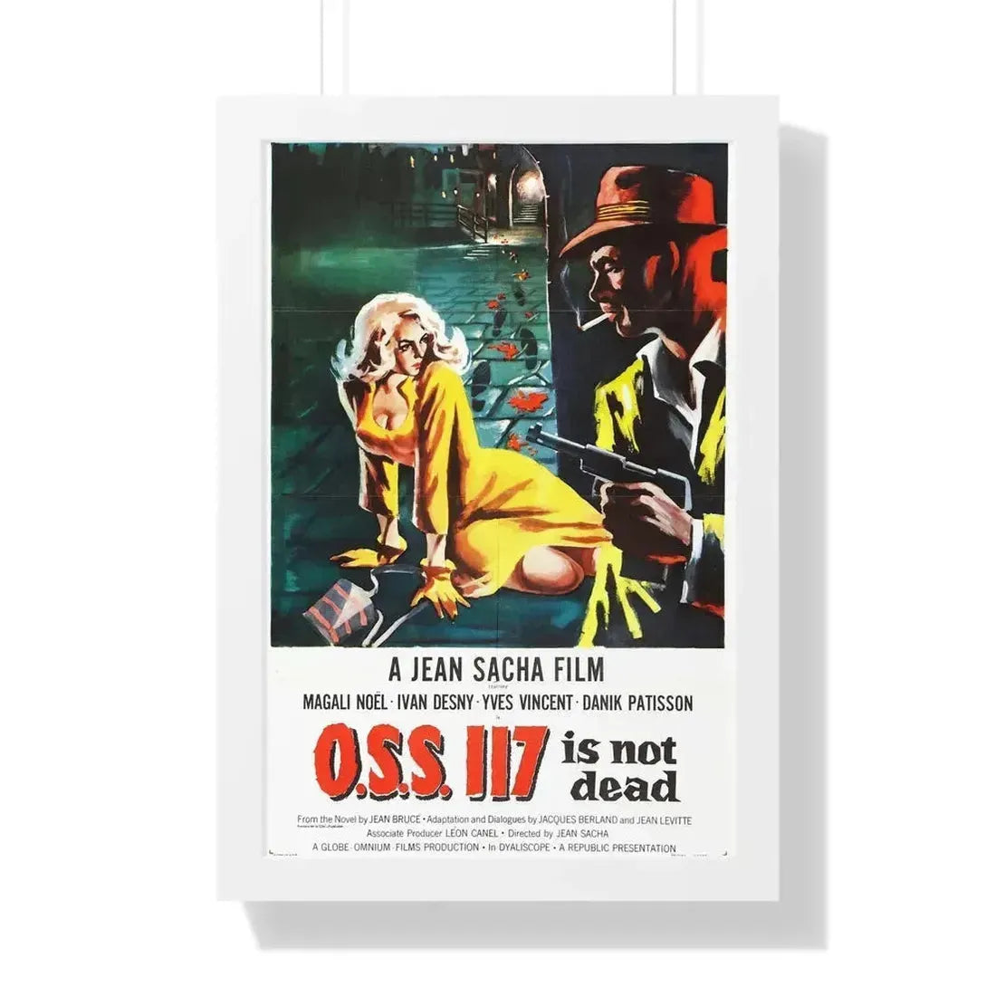 OSS 117 IS NOT DEAD 1957 - Framed Movie Poster 16″ x 24″ White - The Sticker Space