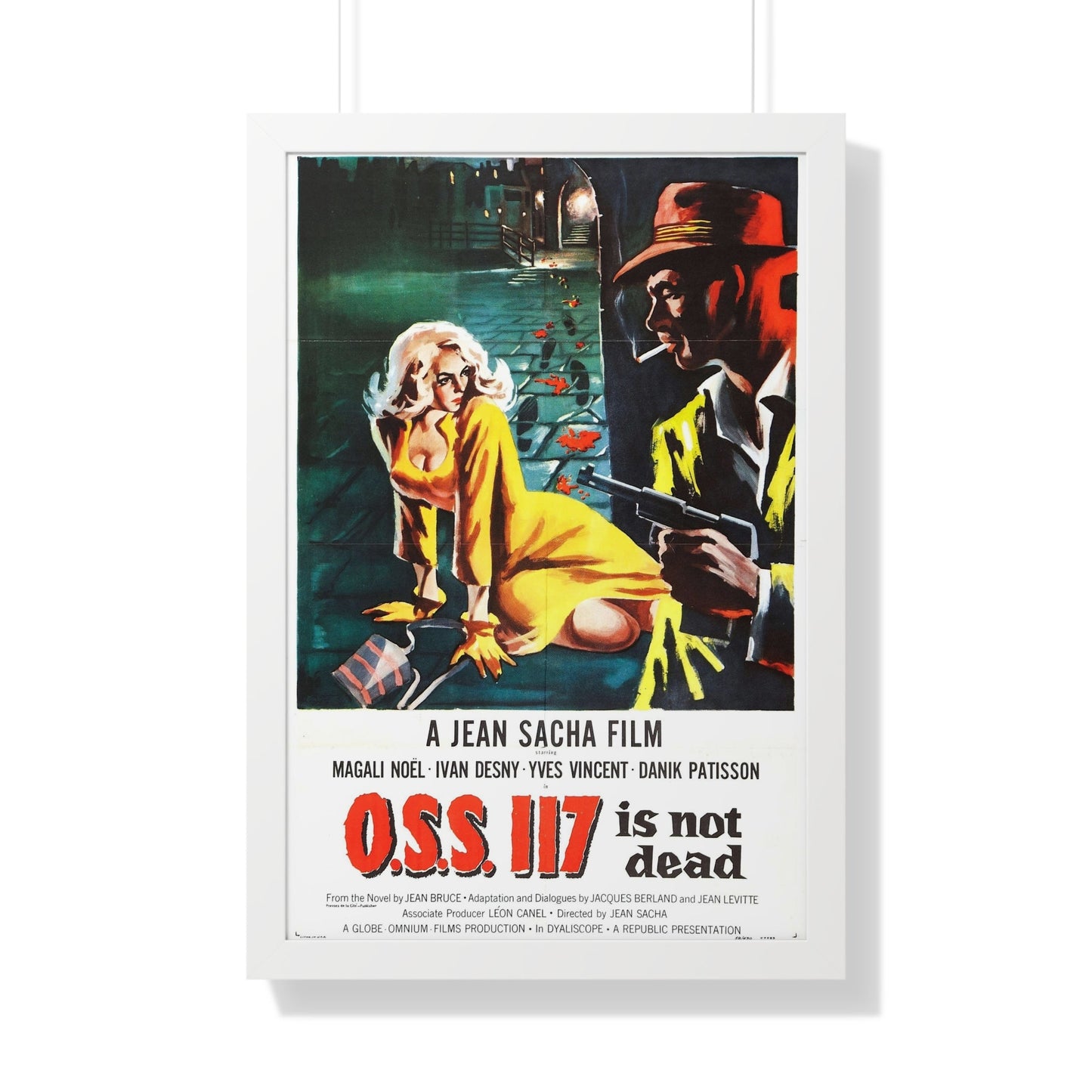 OSS 117 IS NOT DEAD 1957 - Framed Movie Poster-20" x 30"-The Sticker Space