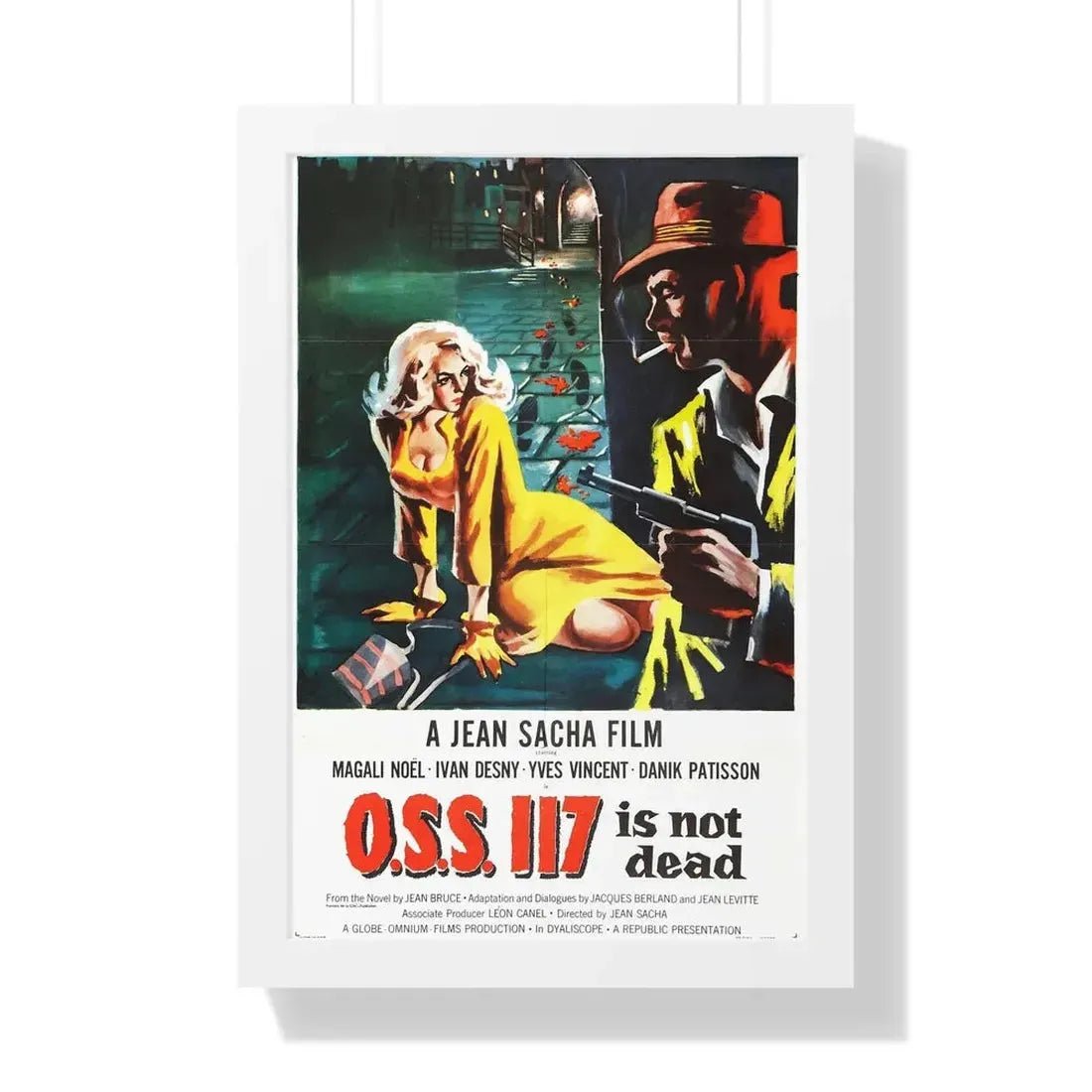OSS 117 IS NOT DEAD 1957 - Framed Movie Poster - The Sticker Space