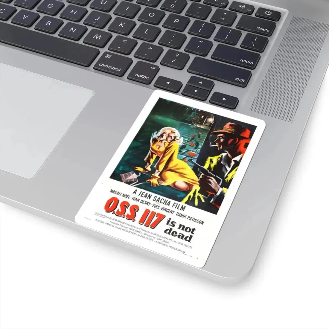 OSS 117 IS NOT DEAD 1957 Movie Poster - STICKER Vinyl Kiss-Cut Decal - The Sticker Space