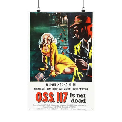 OSS 117 IS NOT DEAD 1957 - Paper Movie Poster 12″ x 18″ Matte - The Sticker Space