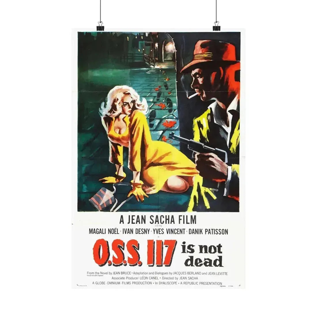 OSS 117 IS NOT DEAD 1957 - Paper Movie Poster 16″ x 24″ Matte - The Sticker Space