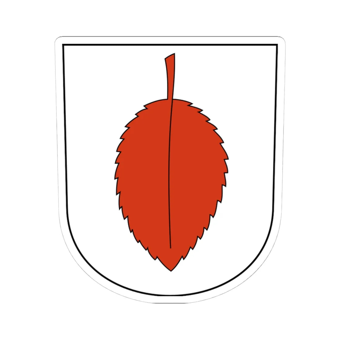 Ossingen-blazon (Switzerland) (Coat of Arms) STICKER Vinyl Kiss-Cut Decal 4 Inch White - The Sticker Space