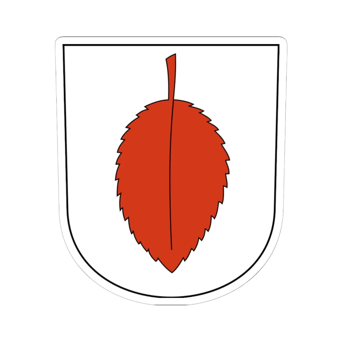 Ossingen-blazon (Switzerland) (Coat of Arms) STICKER Vinyl Kiss-Cut Decal 6 Inch White - The Sticker Space