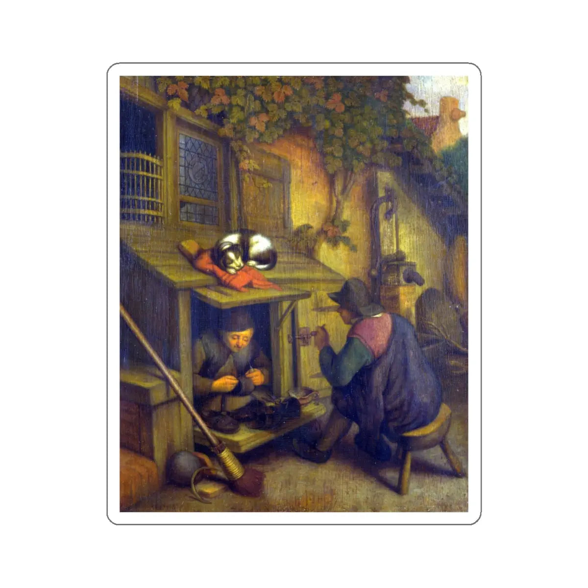 SKU:63001278248757874796 Sticker types:White Shape:Die-Cut Sizes:4" × 4"