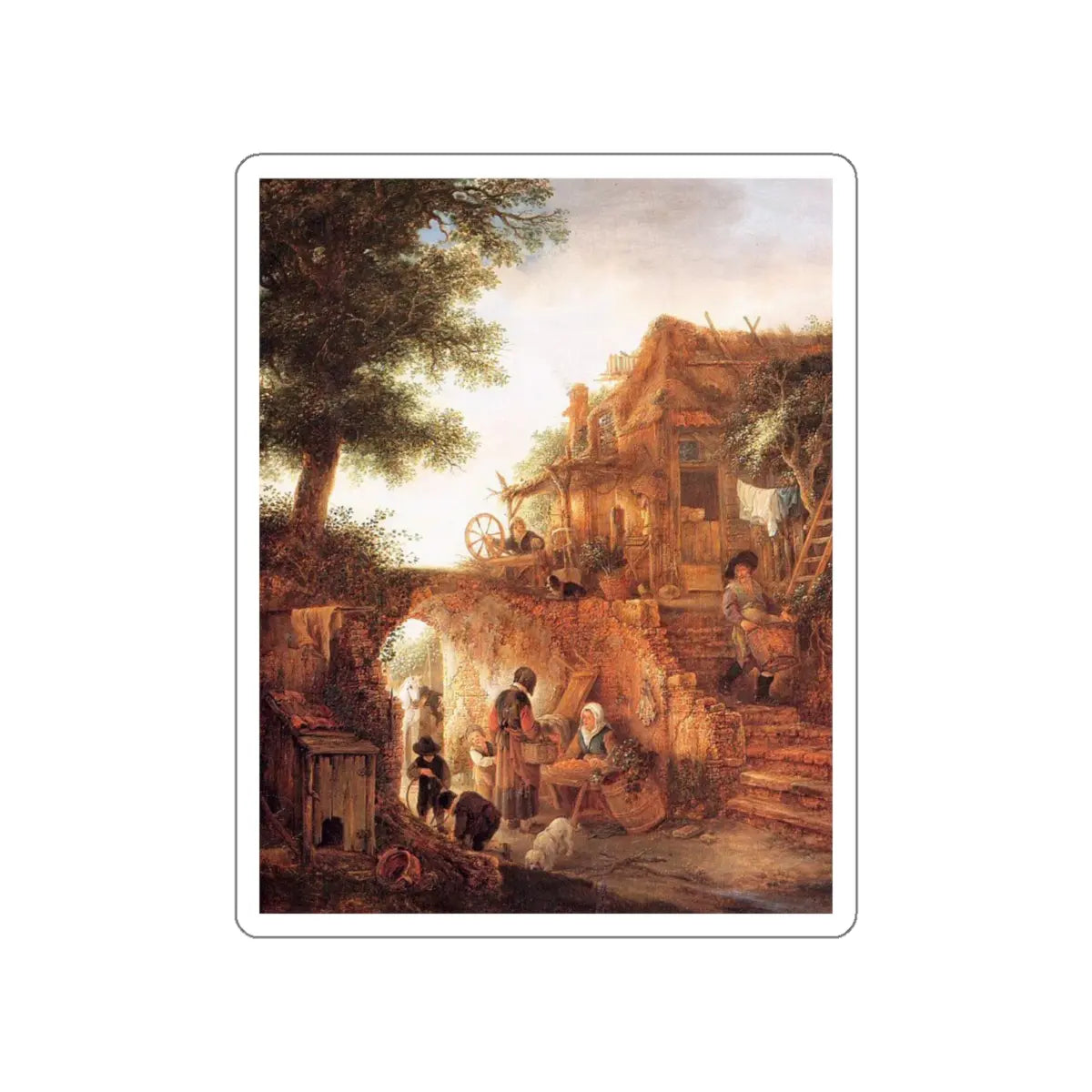 SKU:21699245443220740624 Sticker types:White Shape:Die-Cut Sizes:4" × 4"