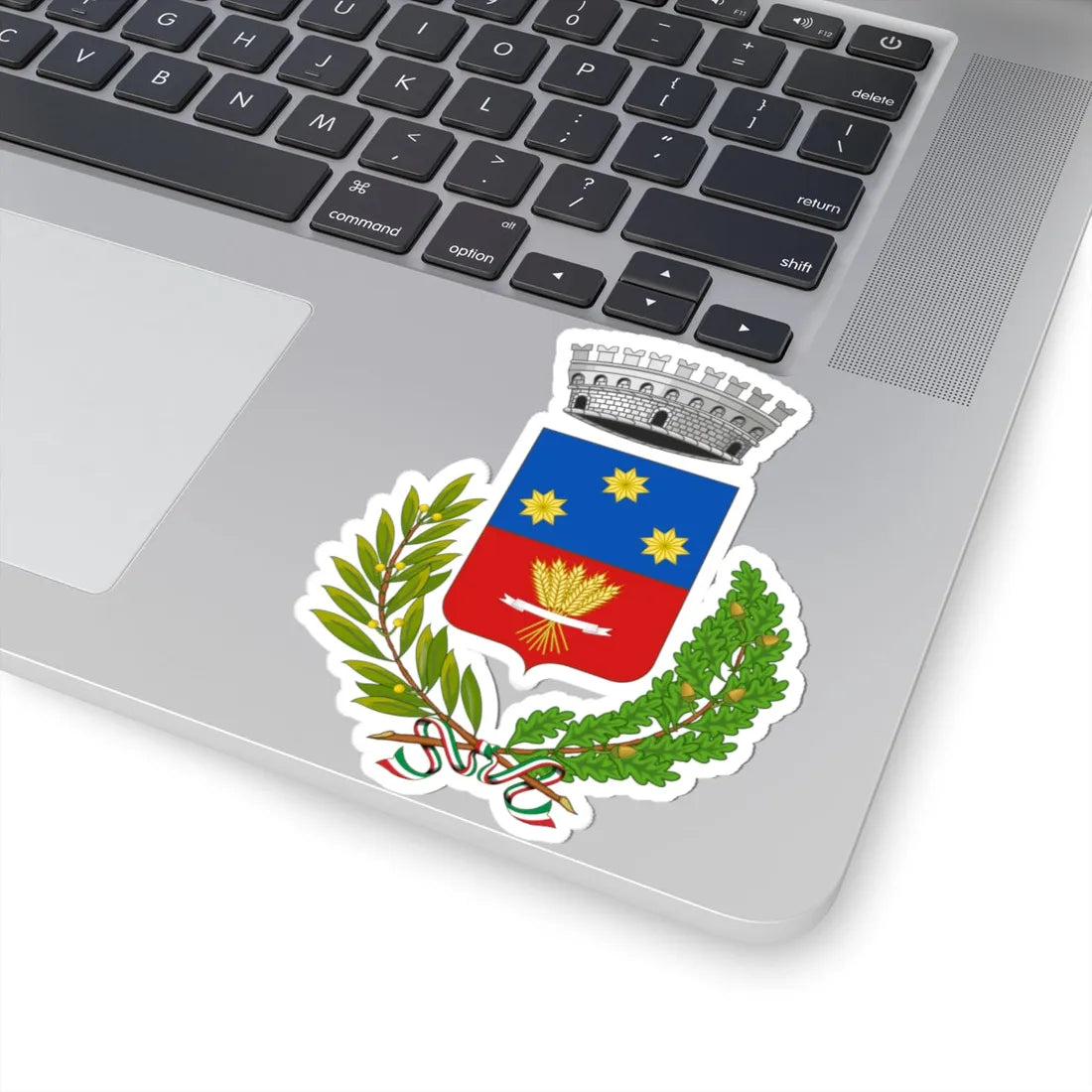Ostellato-Stemma (Italy) (Coat of Arms) STICKER Vinyl Kiss-Cut Decal - The Sticker Space