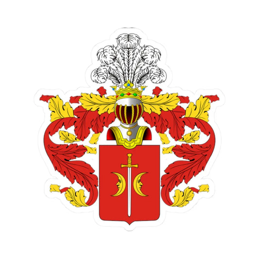 Ostoja CoA Miklashevsky 2 (Russia) (Coat of Arms) STICKER Vinyl Kiss-Cut Decal 2 Inch White - The Sticker Space